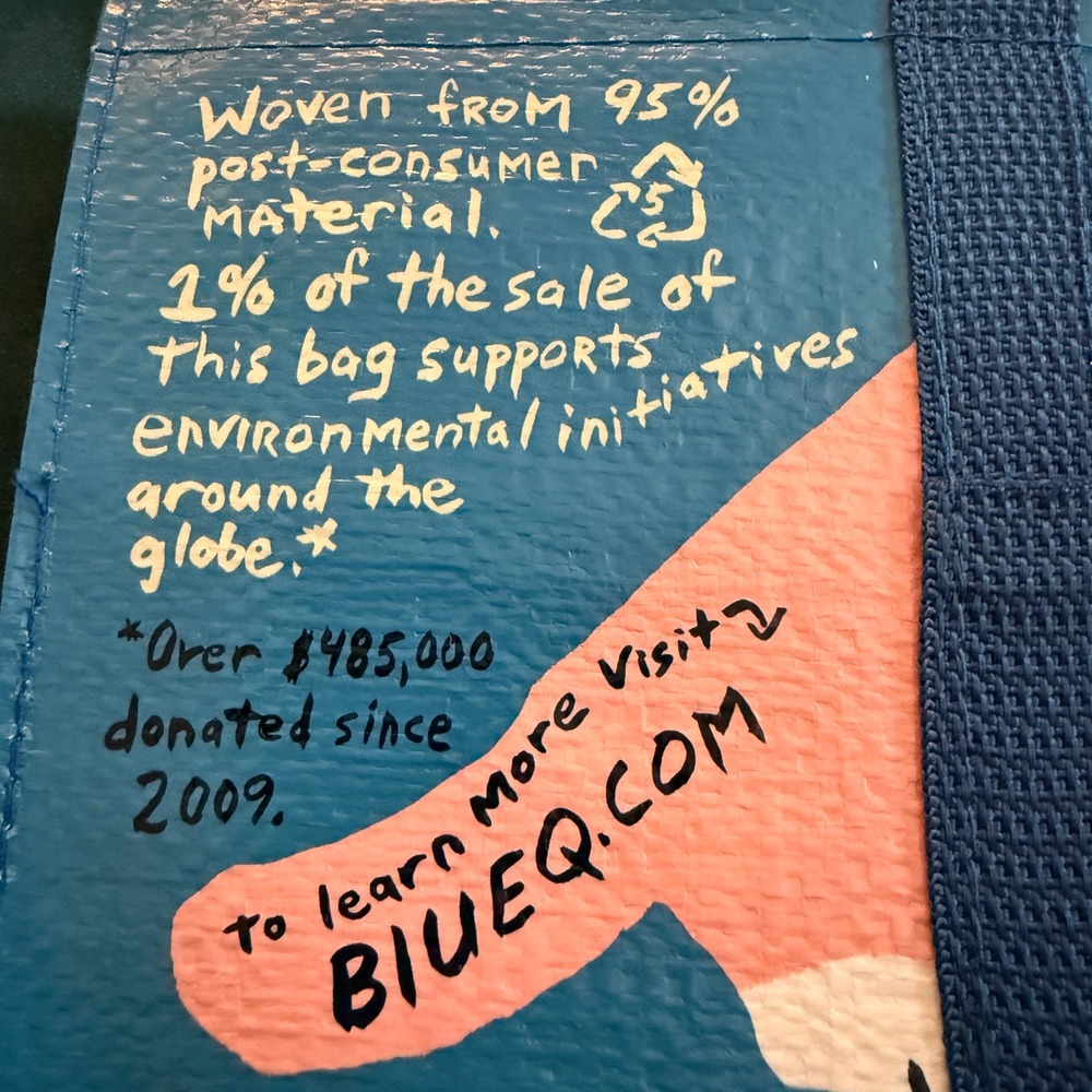Blue Q Very Best Quality Shoulder Tote Bag Cats Terri Fry Kasuba 2021 Blue - Picture 3 of 16